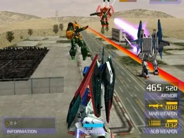 Mobile Suit Gundam - Gundam vs. Zeta Gundam screen shot game playing